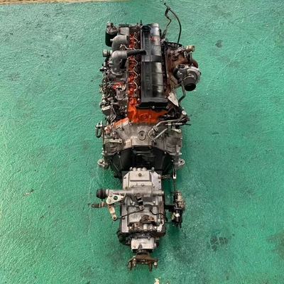 Isuzu 6HE1T Mesin diesel bekas 6 silinder injeksi langsung Motor mobil
